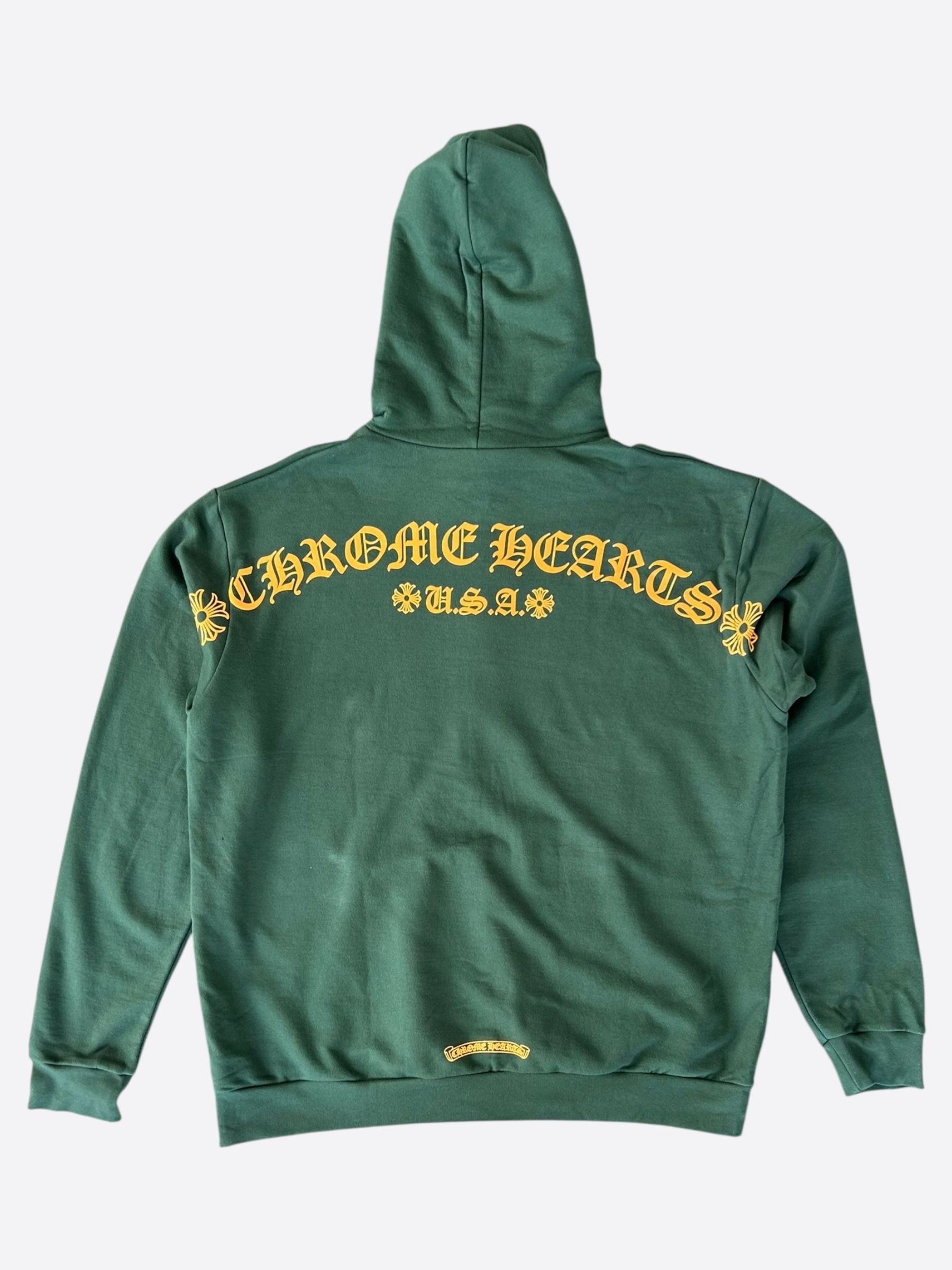 在庫少◆送料込♪【Chrome Hearts】ロゴ hoodie navy/yellow Chrome Hearts Online Exclusive Hoodie Yellow - RoverJackets
