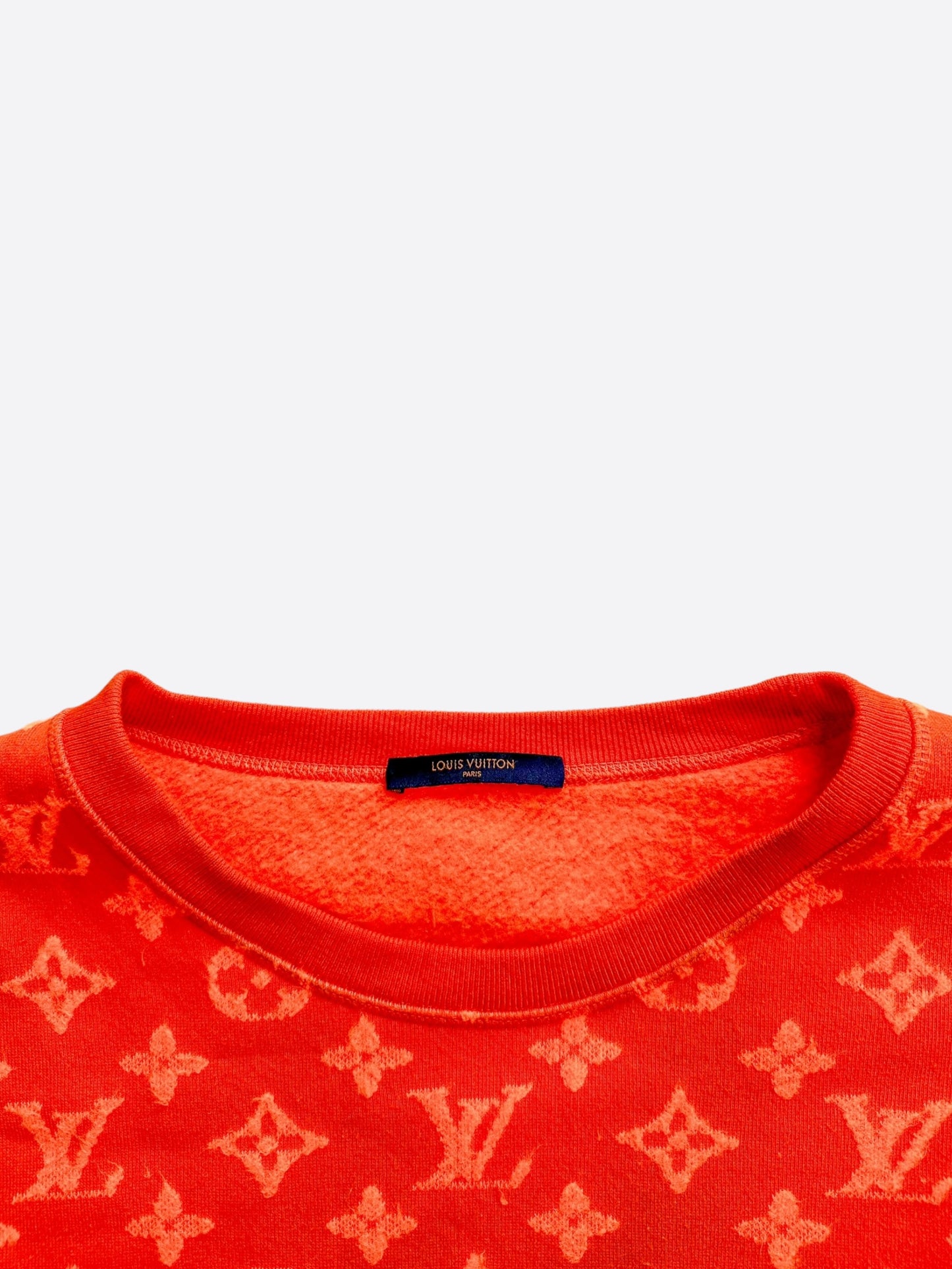 Louis Vuitton Orange Monogram Jacquard Sweater