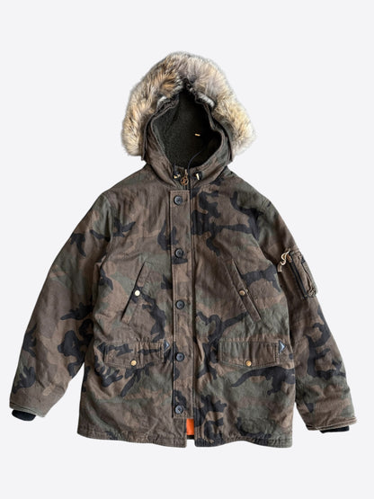 Louis Vuitton Supreme Camouflage Monogram Denim Parka