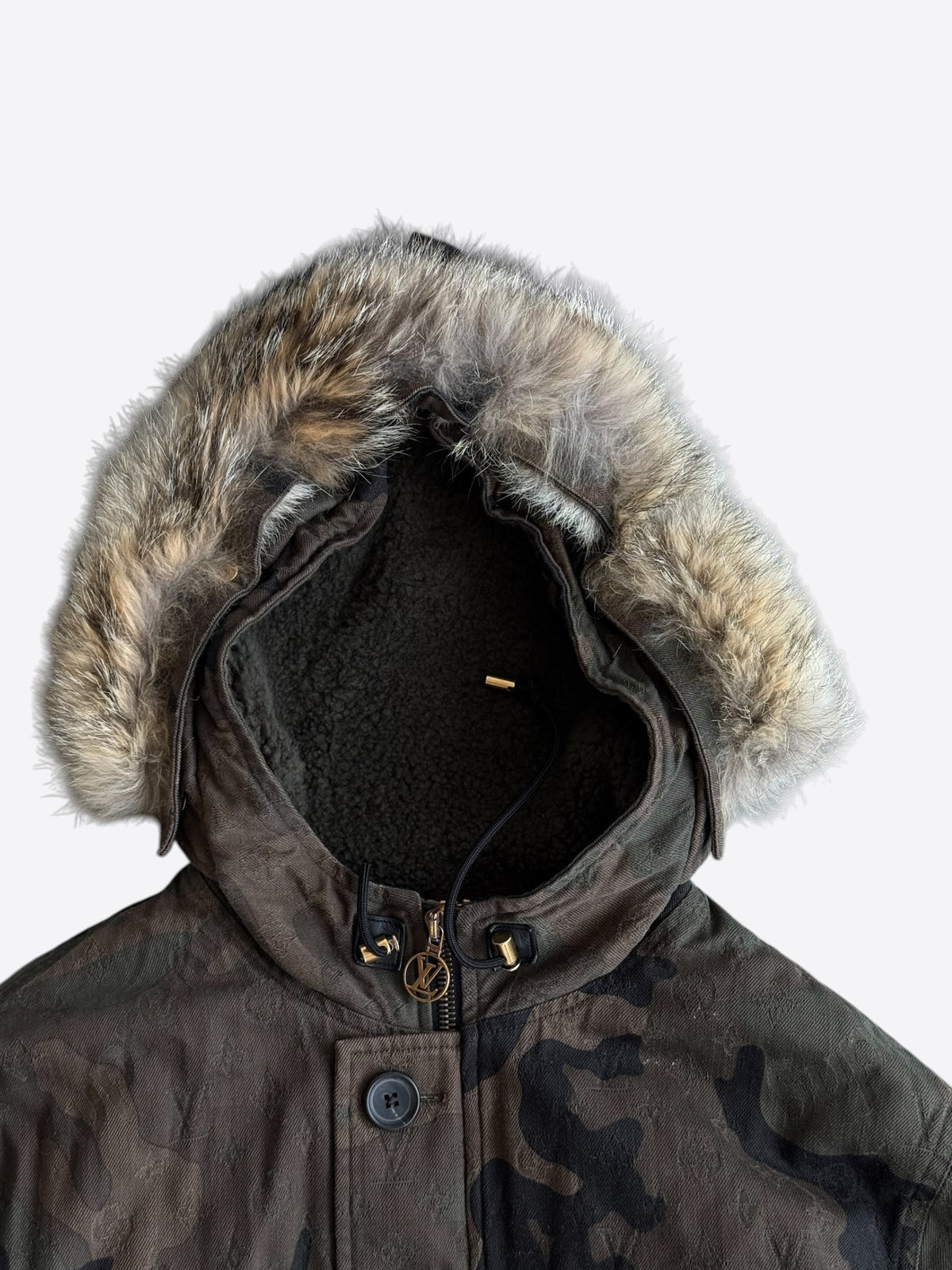 Louis Vuitton Supreme Camouflage Monogram Denim Parka