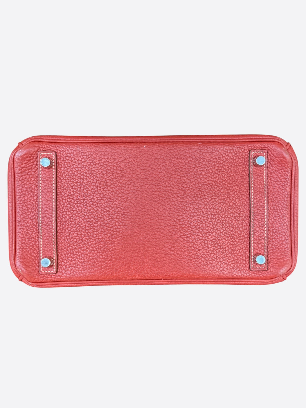 Hermes Red Togo & Palladium Hardware Birkin 30