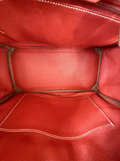 Hermes Red Togo & Palladium Hardware Birkin 30