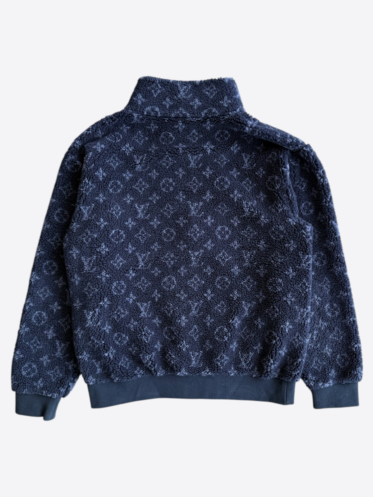 Louis Vuitton Navy Monogram Fleece Jacket