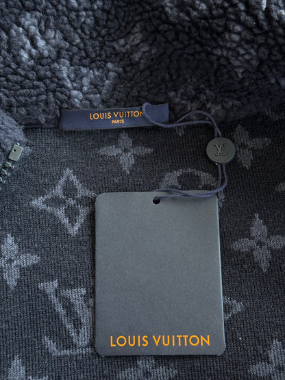 Louis Vuitton Navy Monogram Fleece Jacket