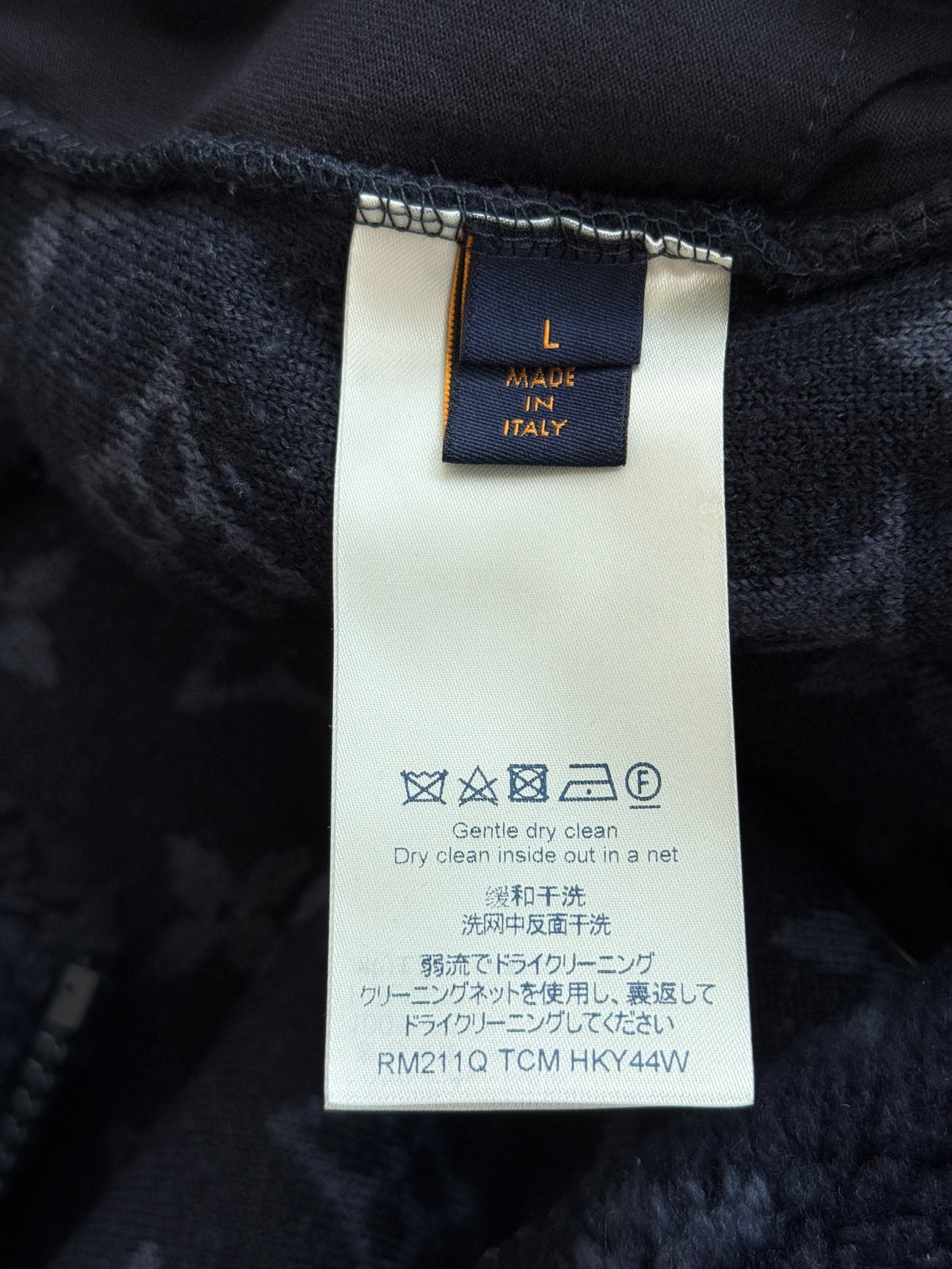 Louis Vuitton Navy Monogram Fleece Jacket