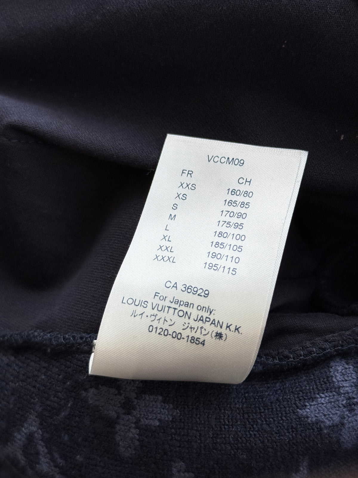 Louis Vuitton Navy Monogram Fleece Jacket