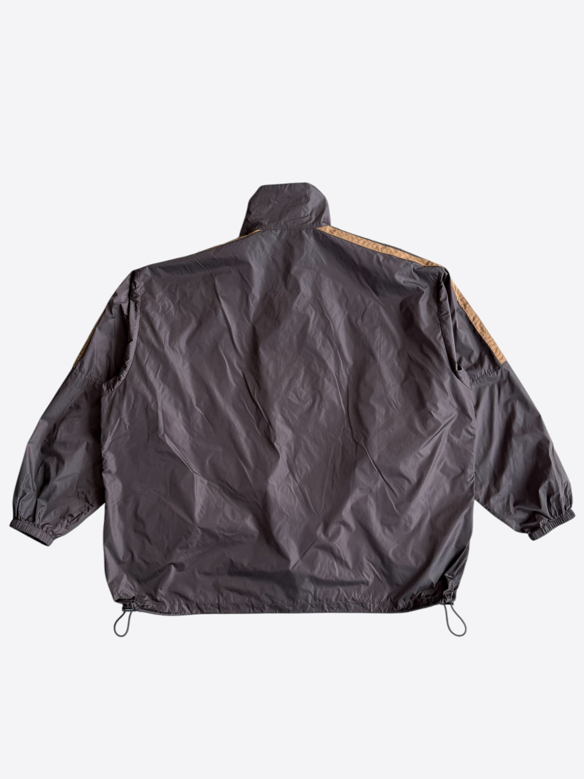 Balenciaga Brown & Tan Logo Windbreaker