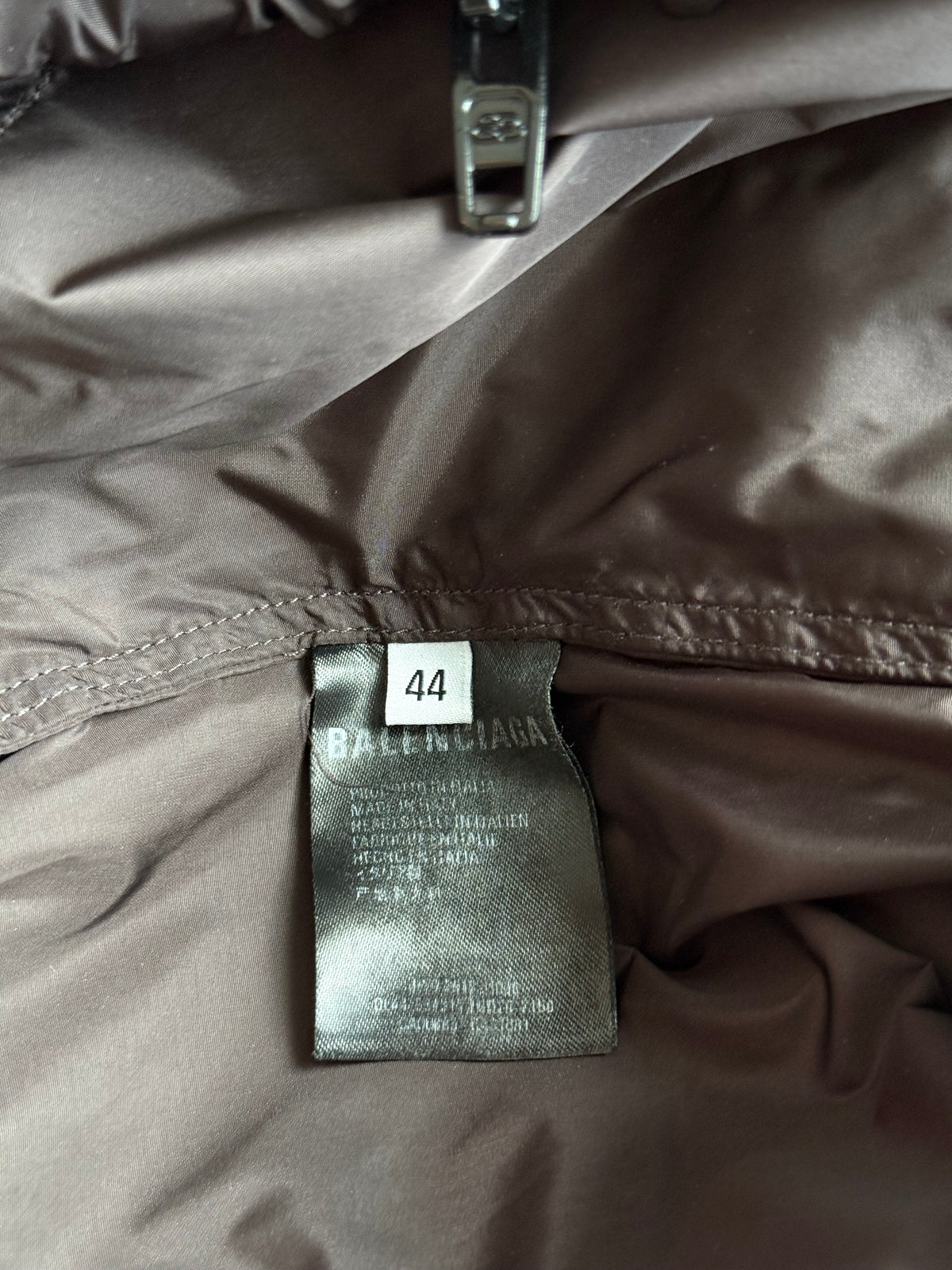 Balenciaga Brown & Tan Logo Windbreaker