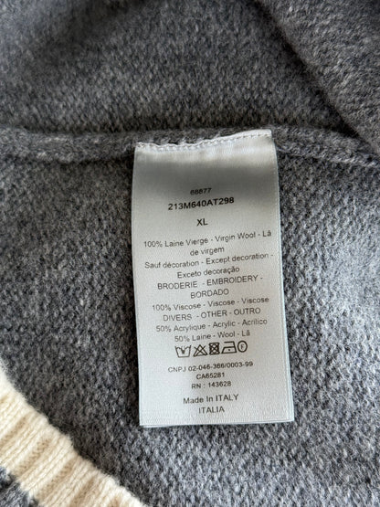 Dior Grey Atelier Wool Knitted Sweater