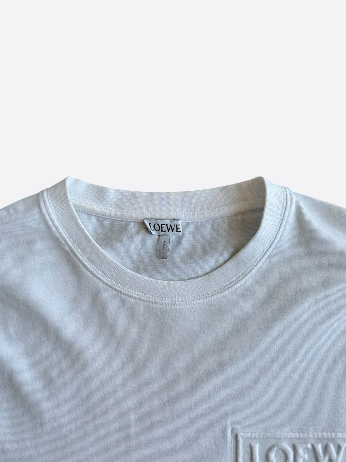Loewe White Embroidered Anagram T-Shirt