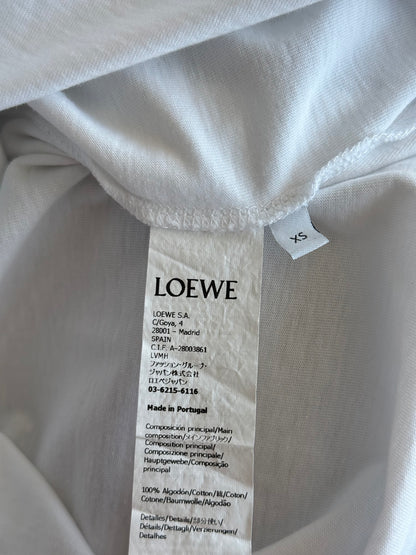 Loewe White Embroidered Anagram T-Shirt