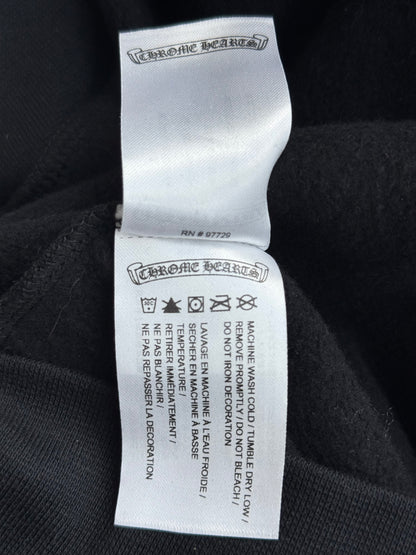 Chrome Hearts Black & Grey Cannes Exclusive Horseshoe Logo Hoodie