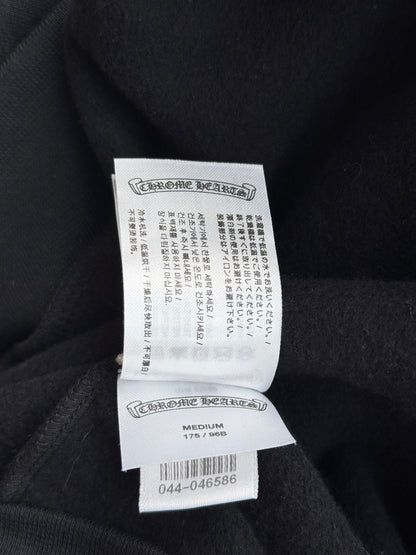 Chrome Hearts Black & Grey Cannes Exclusive Horseshoe Logo Hoodie