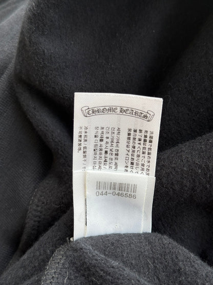 Chrome Hearts Black & Grey Cannes Exclusive Horseshoe Logo Hoodie