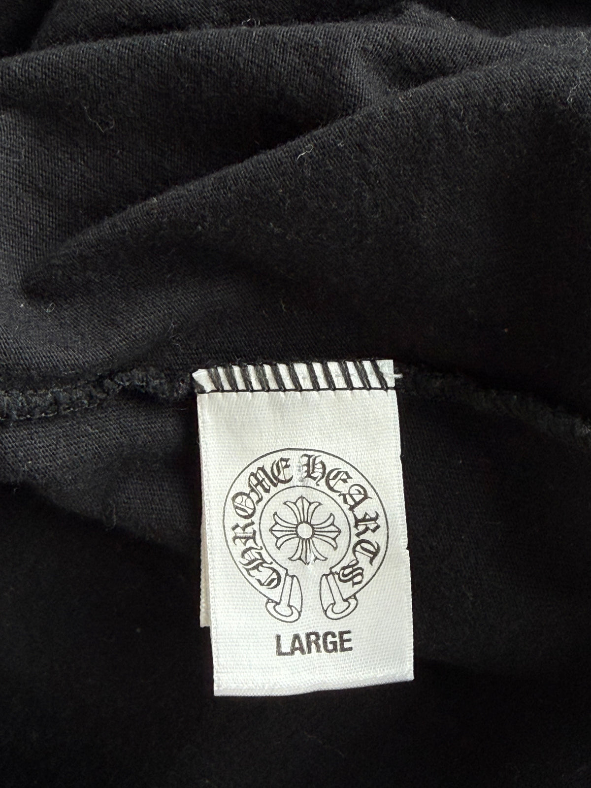 Chrome Hearts Black & White Hong Kong Exclusive Horseshoe Logo T-Shirt