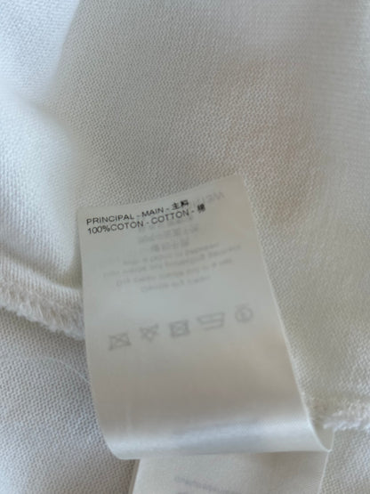 Louis Vuitton White & Blue Ice Logo Intarsia T-Shirt