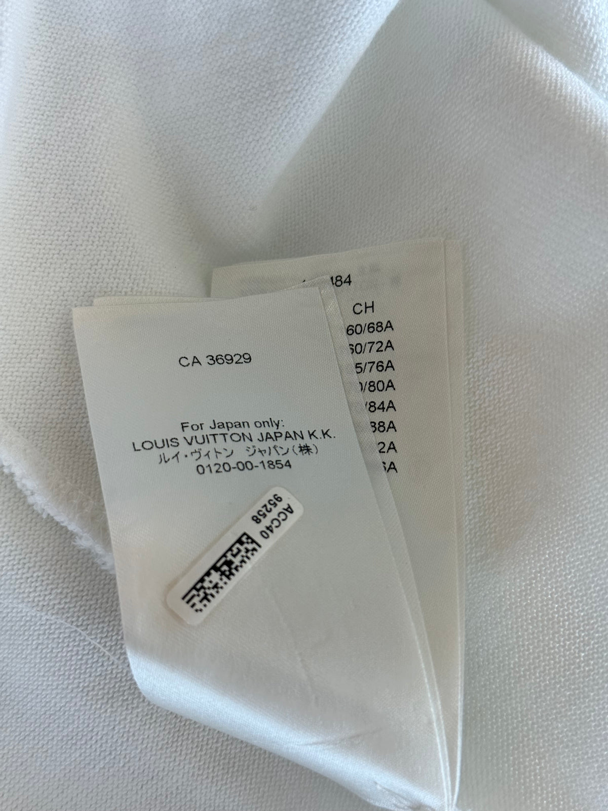 Louis Vuitton White & Blue Ice Logo Intarsia T-Shirt