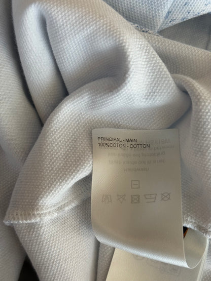 Louis Vuitton White & Blue Monogram Pique T-Shirt