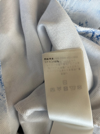 Louis Vuitton White & Blue Monogram Pique T-Shirt