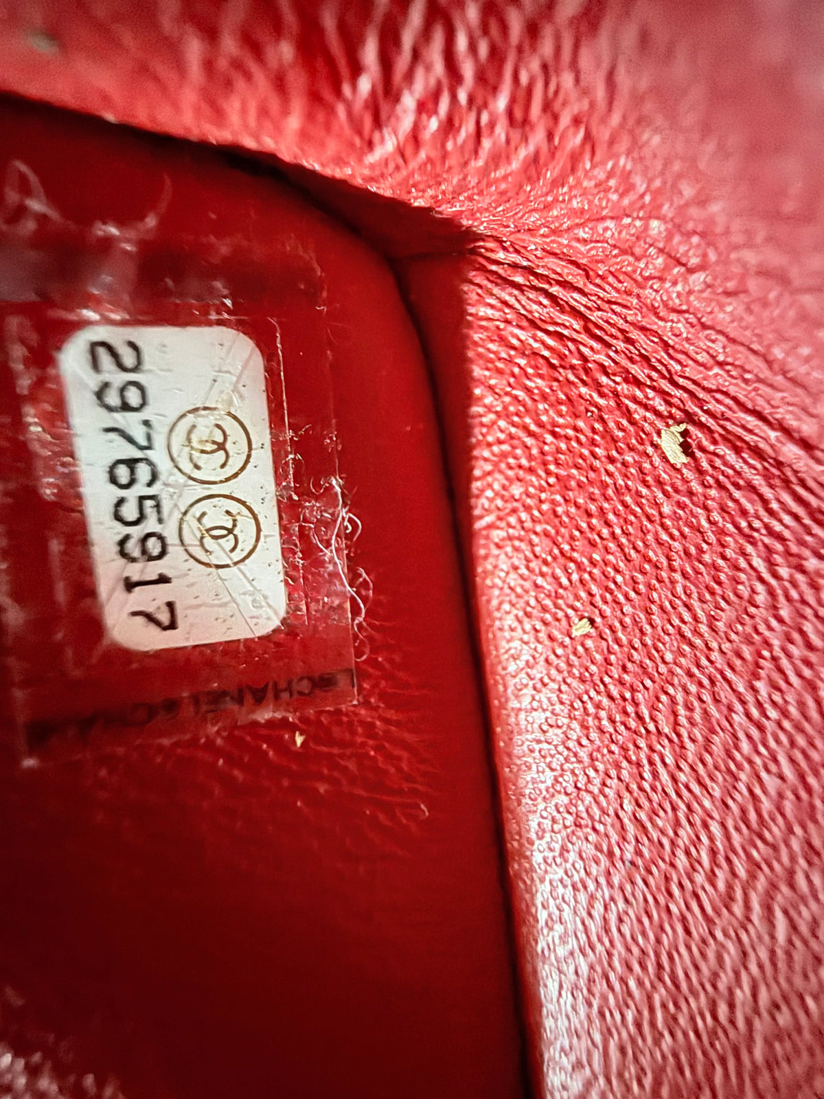 Chanel Red Quilted Lambskin Medium Double Flap Bag