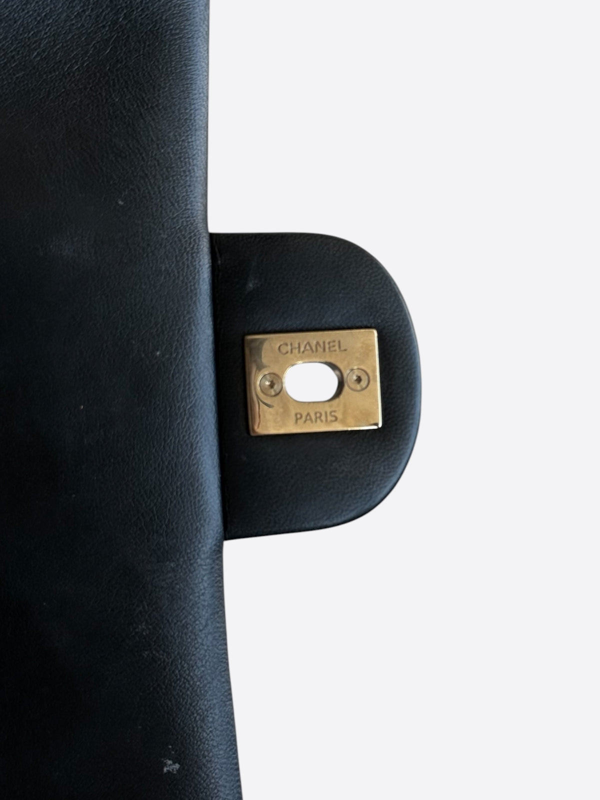 Chanel Black Lambskin Quilted Mini Top Handle Flap Bag