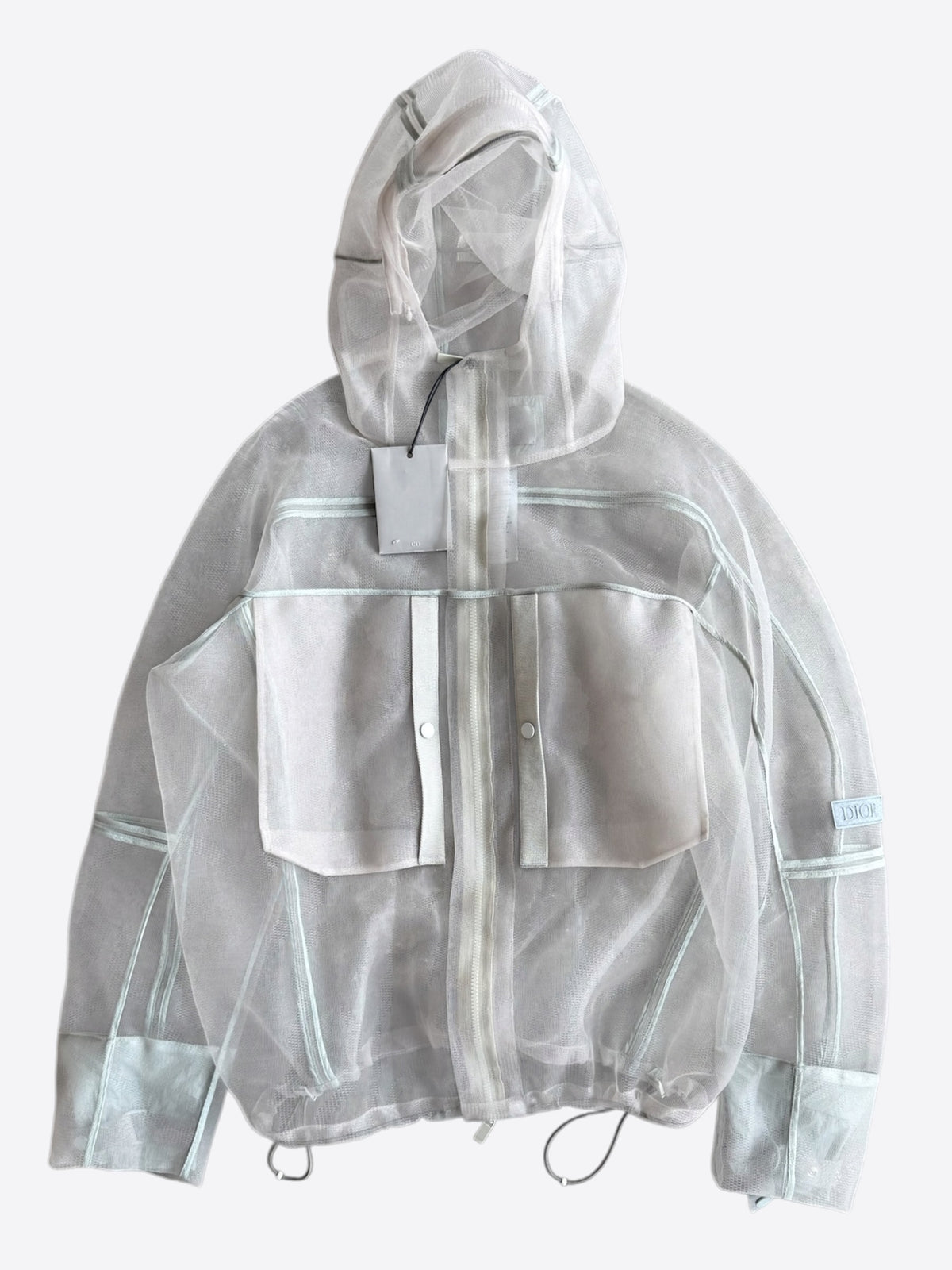 Dior Grey Mesh Tulle Jacket