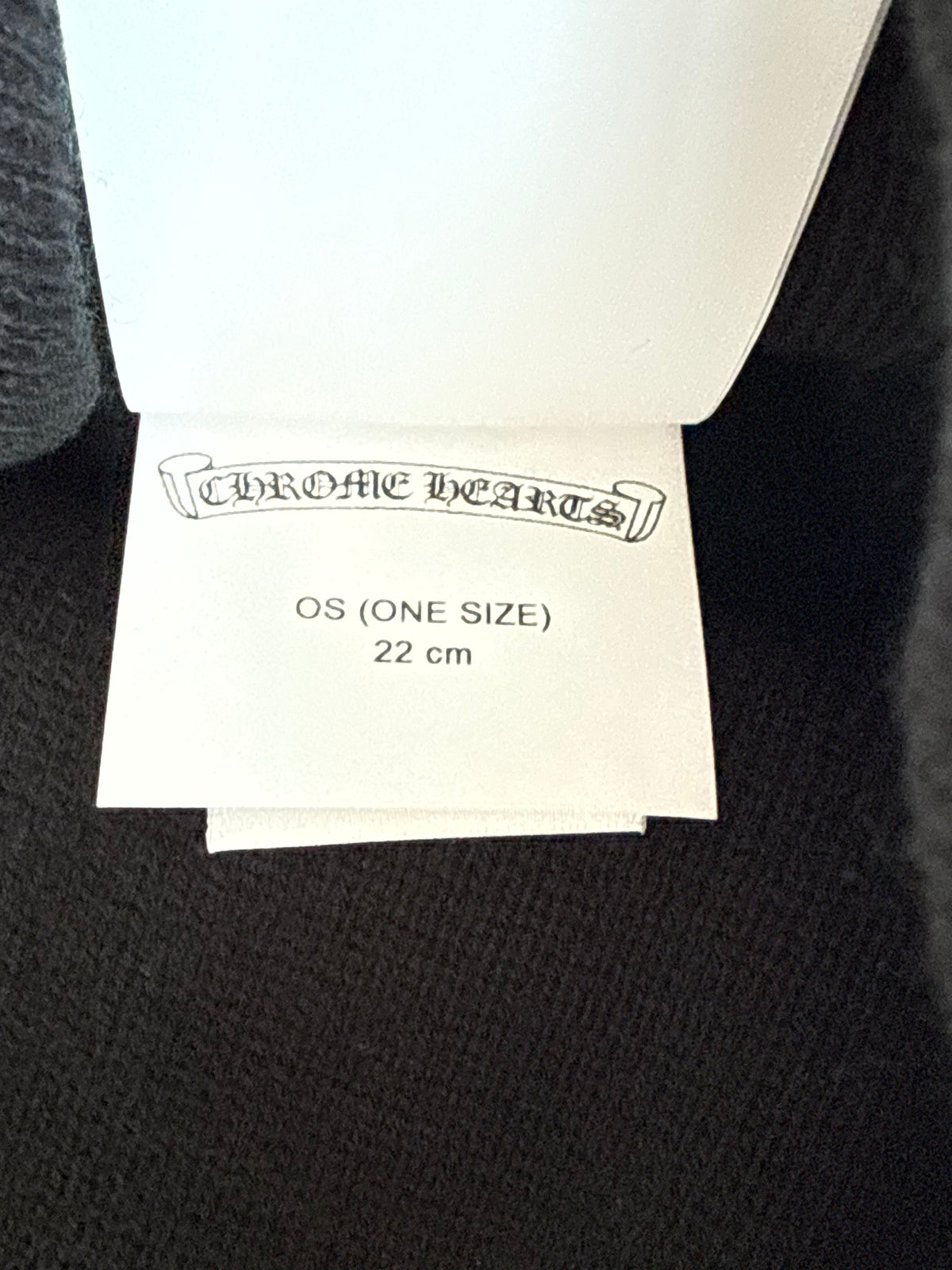 Chrome Hearts Black & White CH Embroidered Logo Beanie