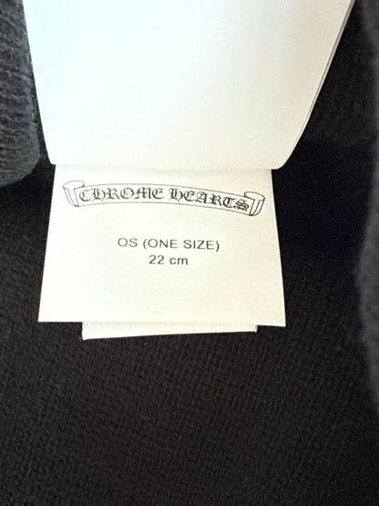 Chrome Hearts Black & White CH Embroidered Logo Beanie