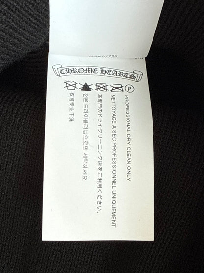 Chrome Hearts Black & White CH Embroidered Logo Beanie