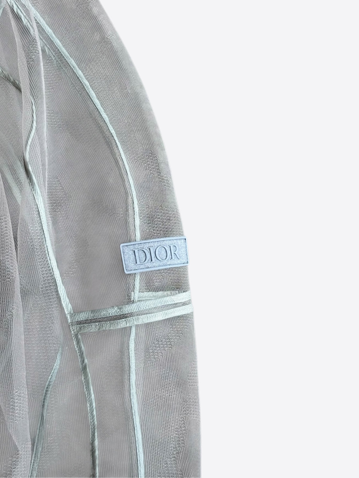 Dior Grey Mesh Tulle Jacket