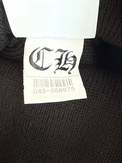 Chrome Hearts Black & White CH Embroidered Logo Beanie