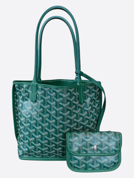 Goyard Green Anjou Tote Bag