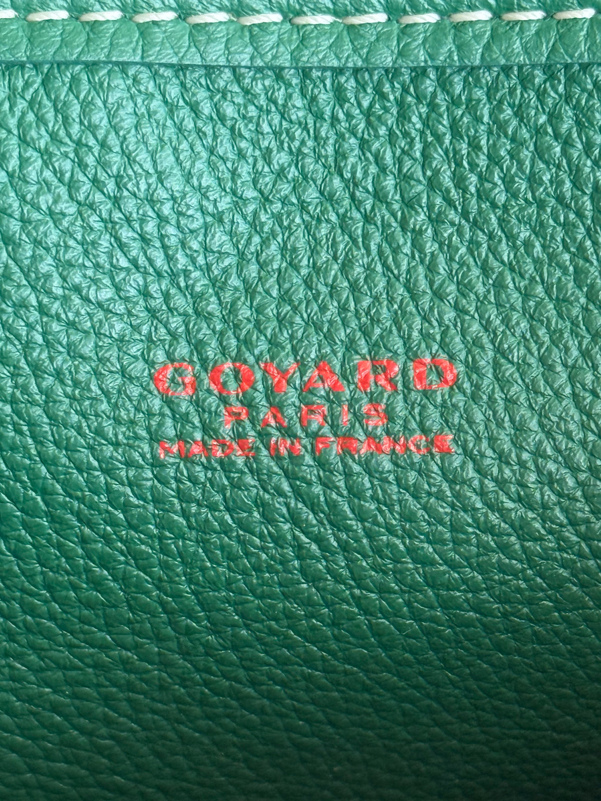 Goyard Green Anjou Tote Bag