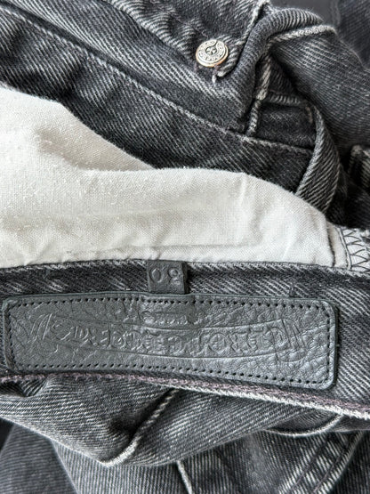 Chrome Hearts Levis Grey & Black Cross Patch Jeans