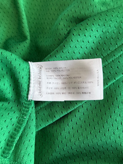 Chrome Hearts Green & Yellow Logo Mesh Jersey T-Shirt