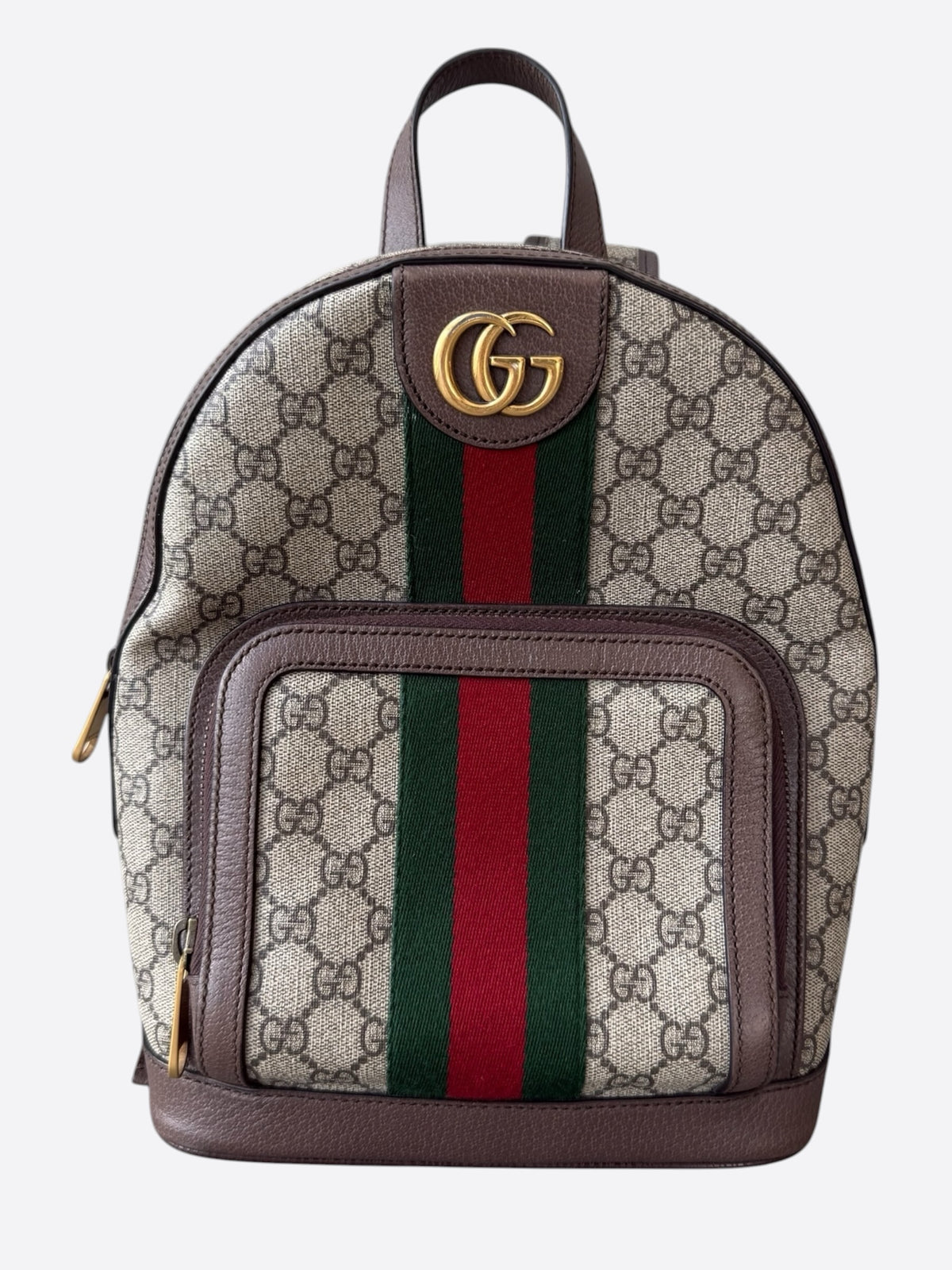 Gucci Beige GG Supreme Ophidia Backpack
