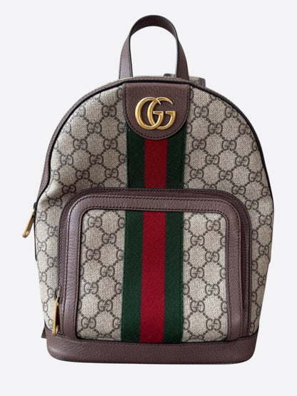 Gucci Beige GG Supreme Ophidia Backpack