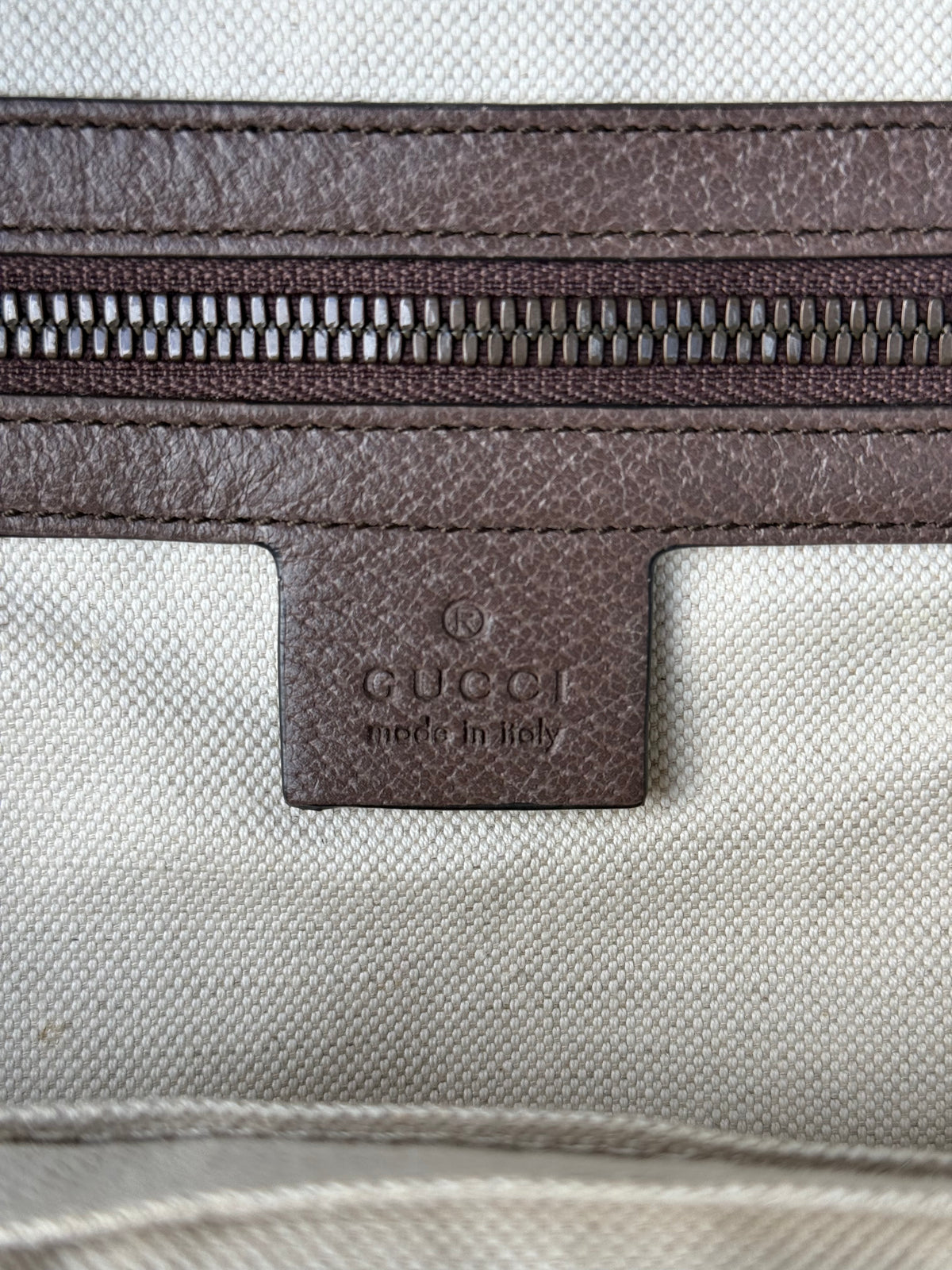 Gucci Beige GG Supreme Ophidia Backpack