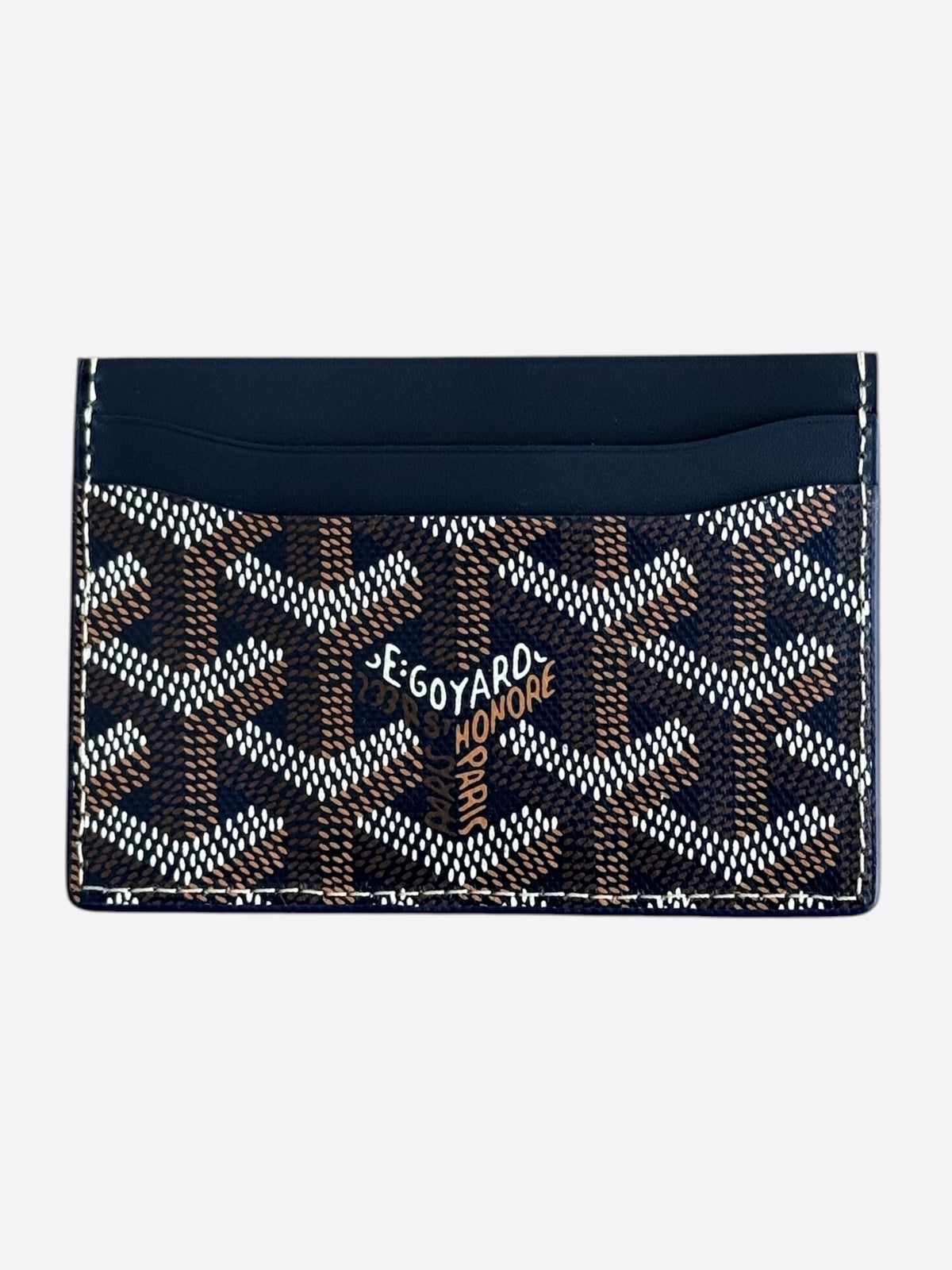 Goyard Navy Saint Sulpice Card Holder