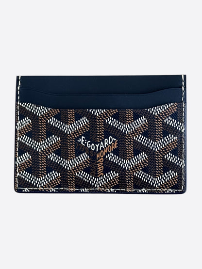 Goyard Navy Saint Sulpice Card Holder
