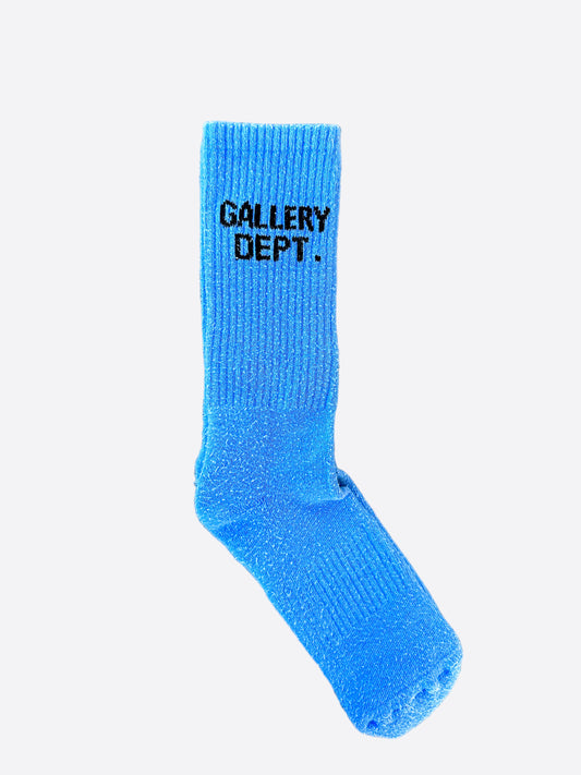 Gallery Dept Blue & Black Logo Socks