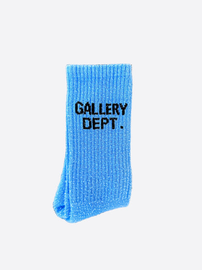 Gallery Dept Blue & Black Logo Socks