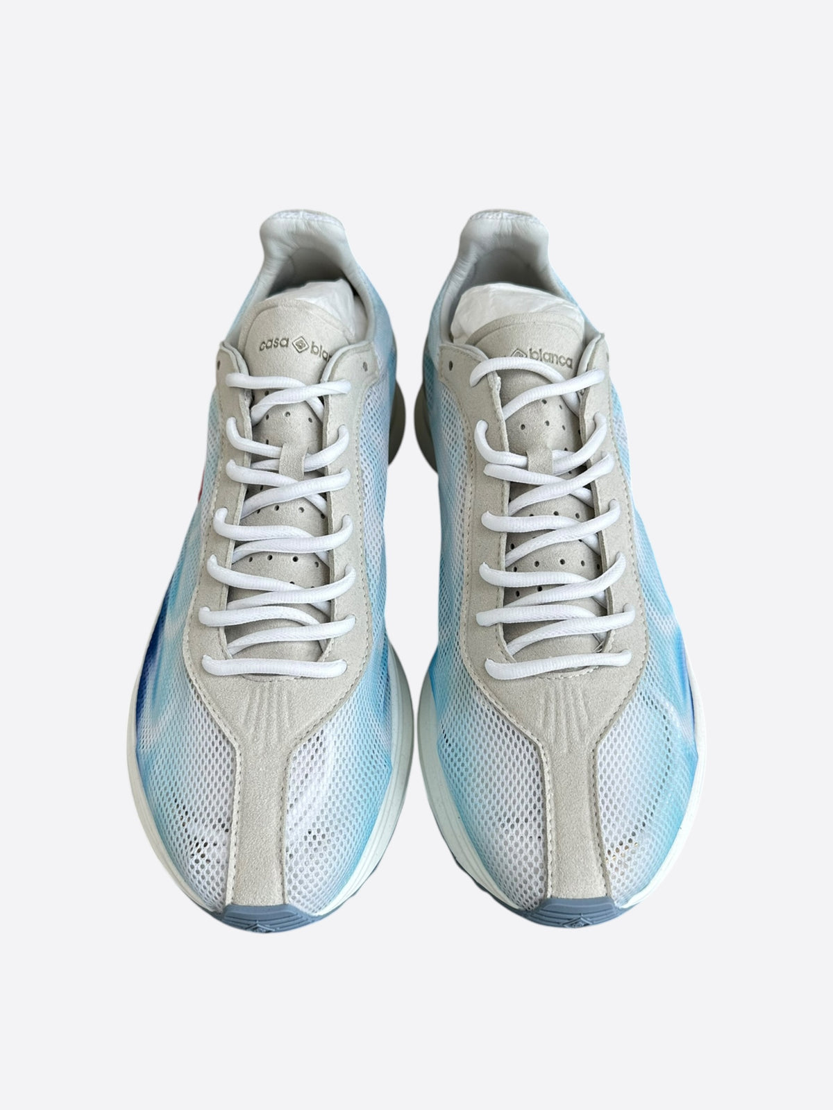 Casablanca Blue & White Stade Sneakers