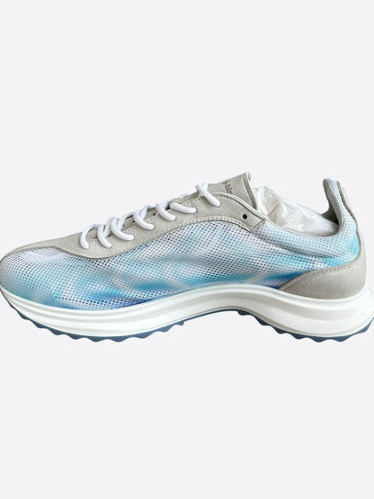 Casablanca Blue & White Stade Sneakers