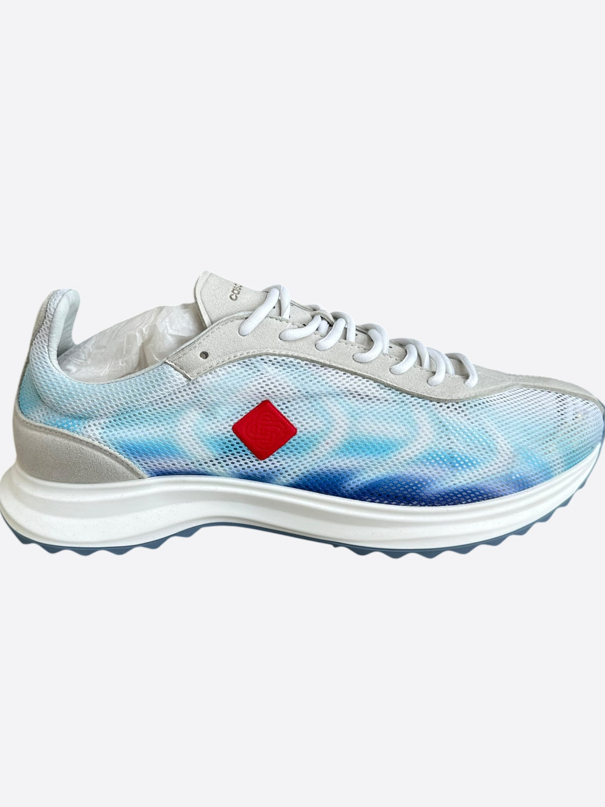 Casablanca Blue & White Stade Sneakers