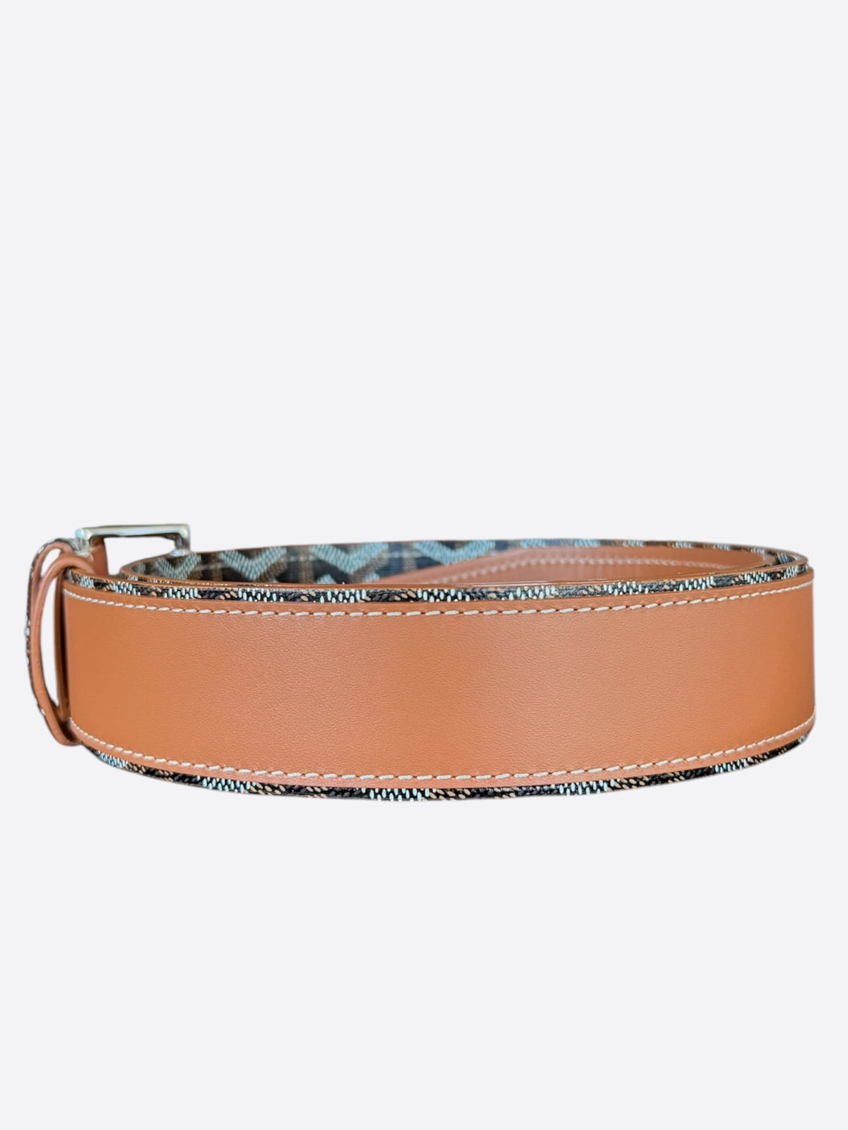 Goyard Tan & Black Fregate Belt