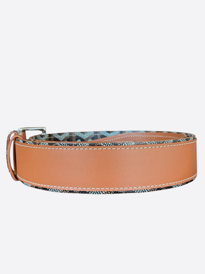 Goyard Tan & Black Fregate Belt