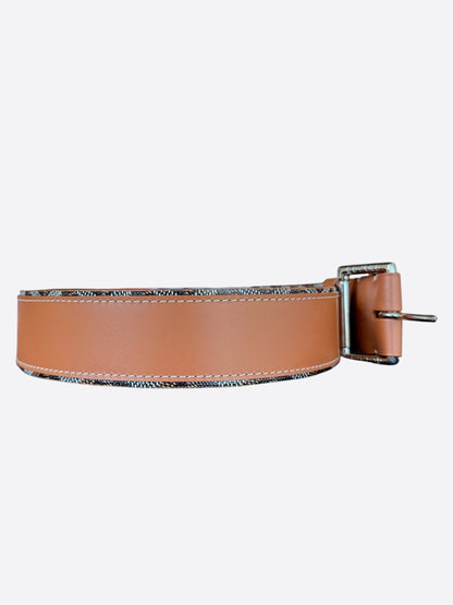 Goyard Tan & Black Fregate Belt