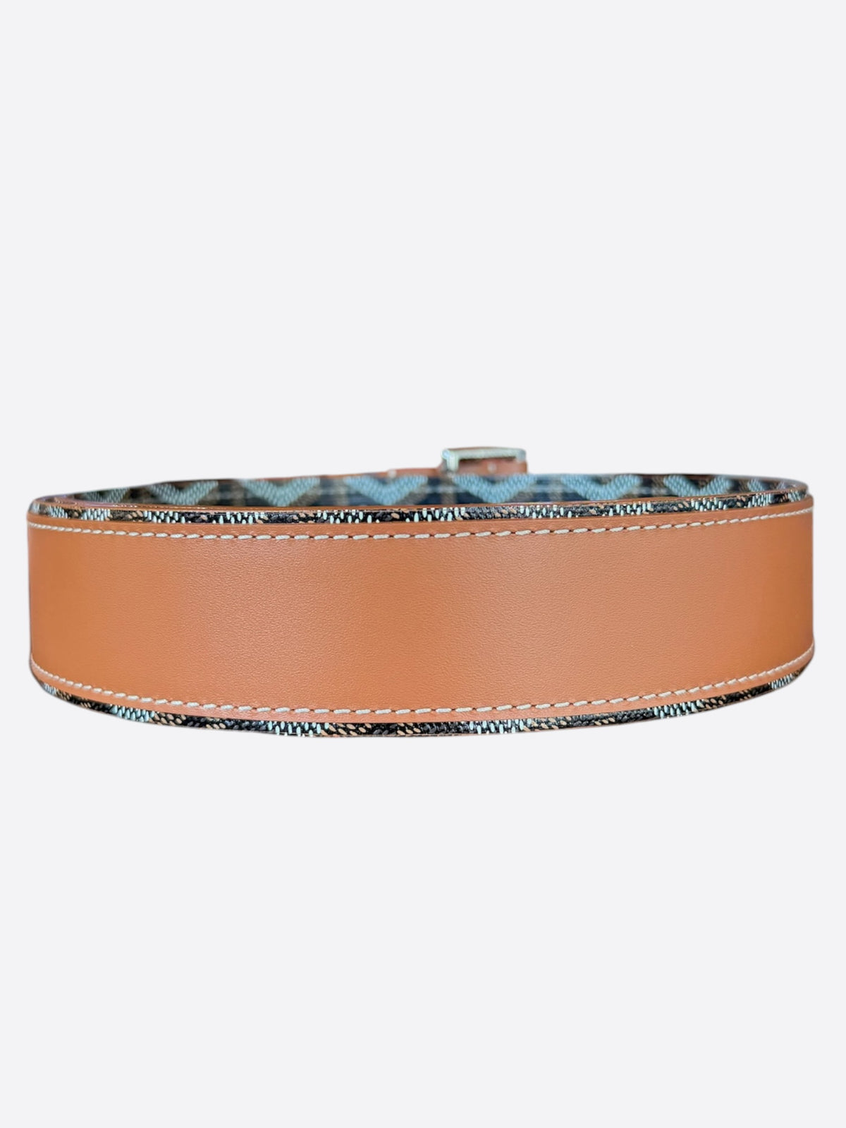 Goyard Tan & Black Fregate Belt