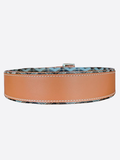 Goyard Tan & Black Fregate Belt